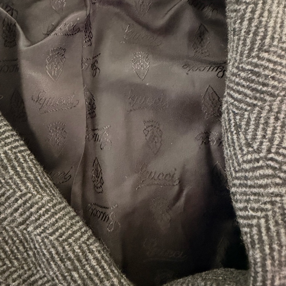Gucci double breasted grey coat wool and cashmere - Picture 4 of 11